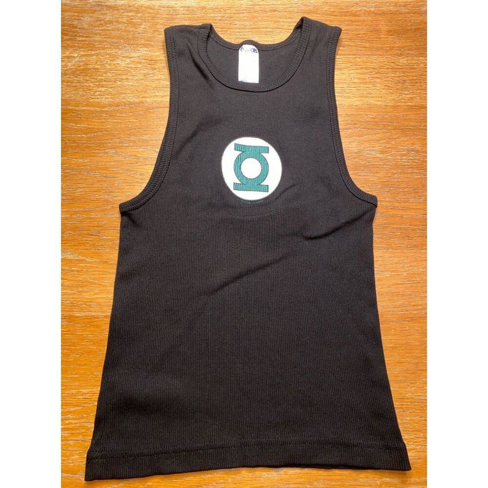 Green Lantern Black Sleeveless Tank Top By Changes